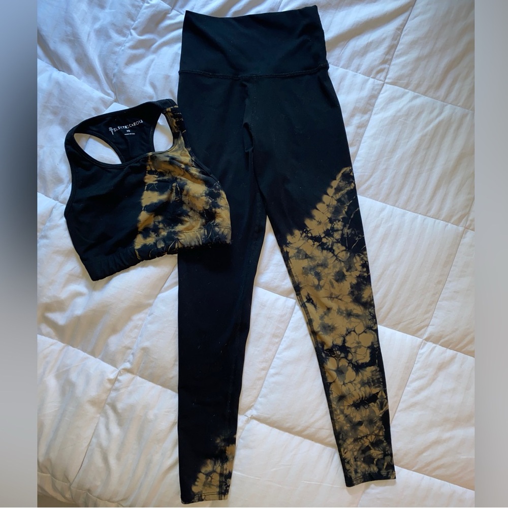 Electric & Rose Yoga Pants and Bra Set